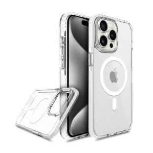 Case PremiumSheild® Magsafe Clear White 16 Pro Max - Shokan® Premium
