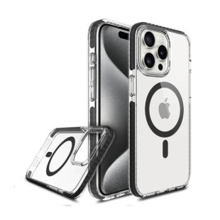 Case PremiumSheild® 2.0 Magsafe Clear Black 16 Pro Max - Shokan® Premium