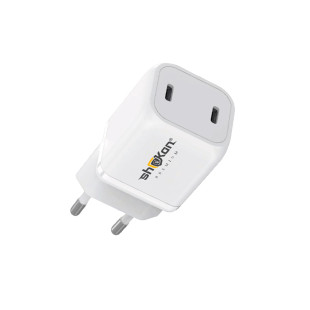 Carregador Turbo Ultra-rápido Dual Usb-c Premium Shokan