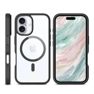Case PremiumSheild® MagSafe Clear Black iPhone 16 - Shokan® Premium