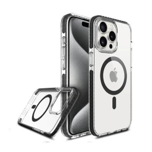 Case PremiumSheild® 2.0 Magsafe Clear Black 15 Pro Max - Shokan® Premium